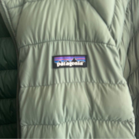 EUC Patagonia Down Sweater Puffer Jacket women’s sage green blue XXL good 4 XL - Picture 10 of 11
